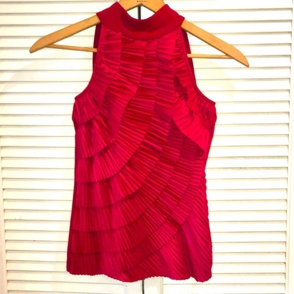 WHBM red Sleeveless Blouse XS - Picture 1 of 9